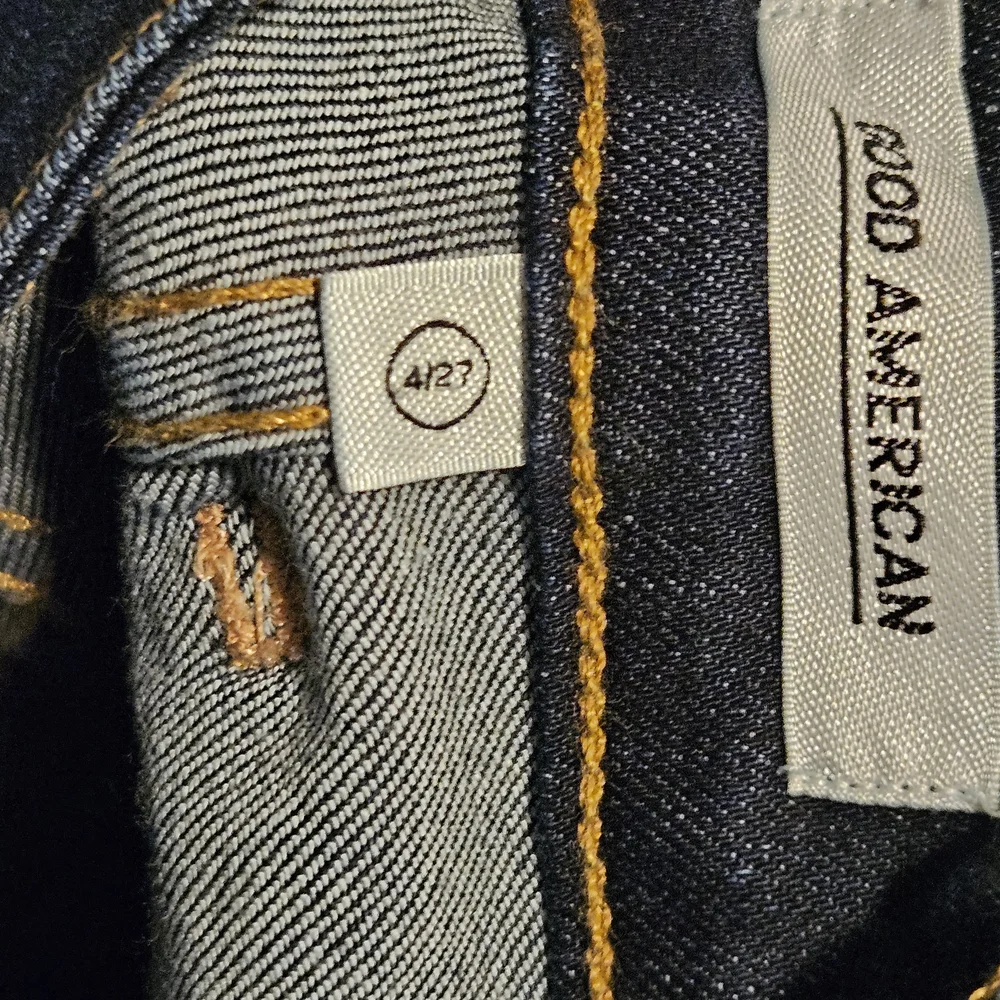 Good American Women's Blue Jeans size 4/27 with side Zipper - Picture 7 of 7